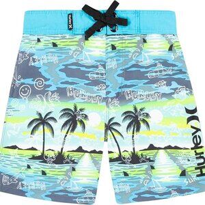 Hurley, NWT, Boys 4, Board Shorts Blue Lazer